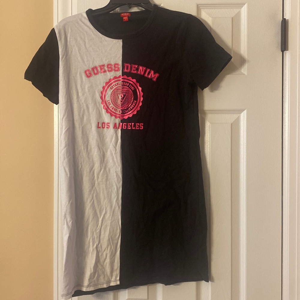 Guess Denim Los Angeles Colorblock T-shirt Dress